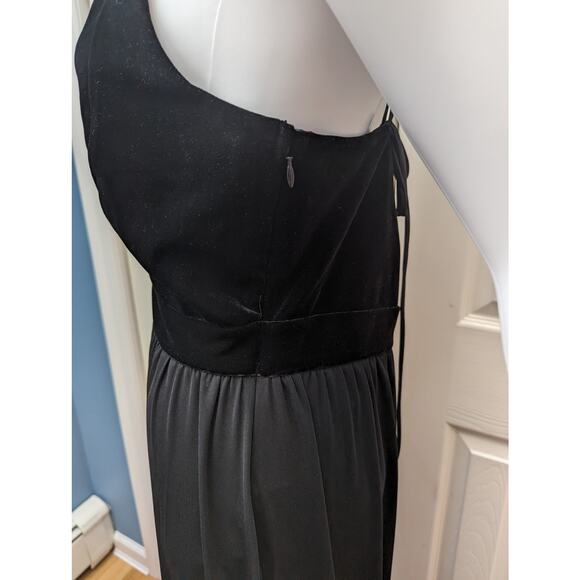 Express Dress Maxi Thigh Slit Lace Holiday Party Wedding Guest Witchy Goth NYE - Picture 10 of 16